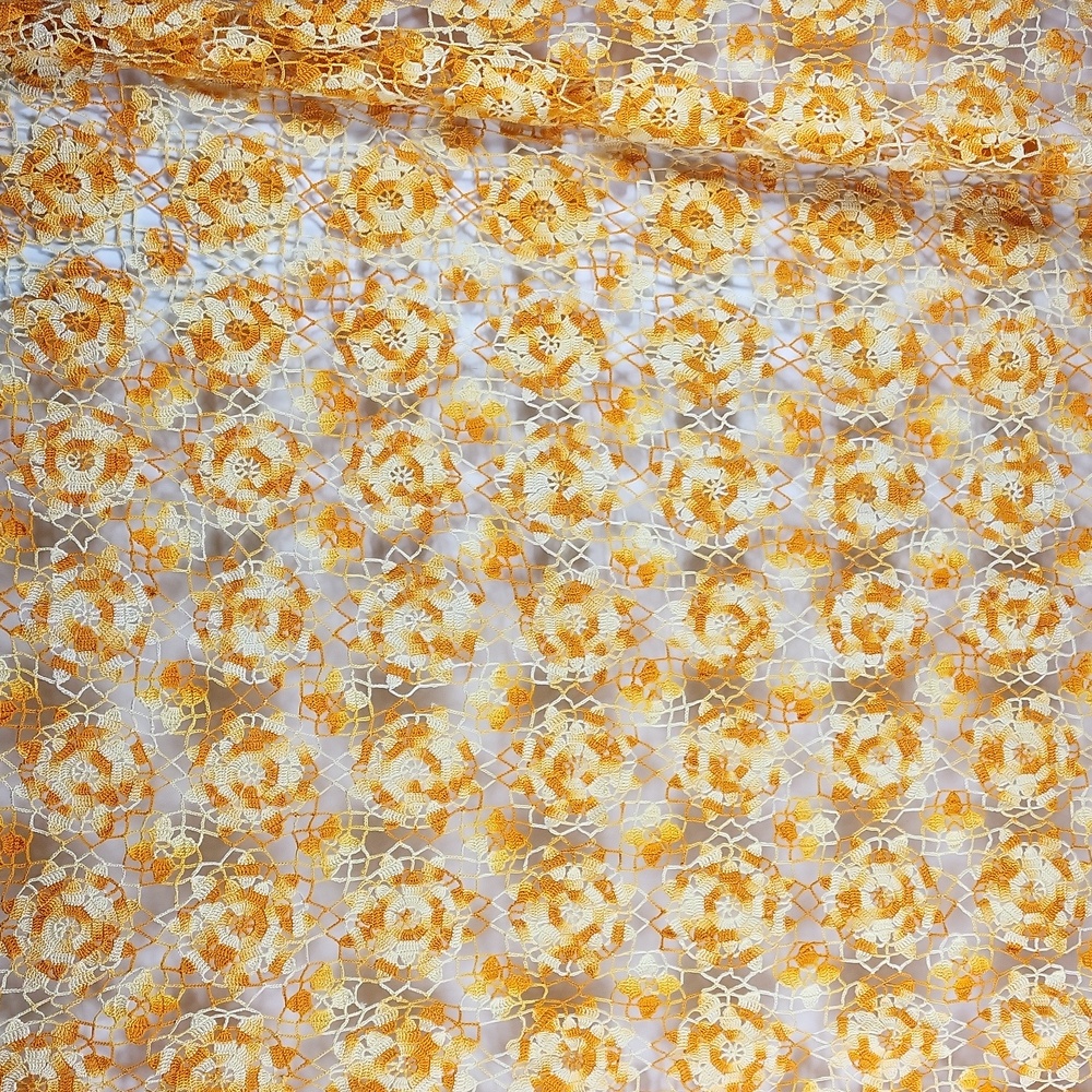 Vintage Hand Crochet Tablecloth Rectangle 42"x67"